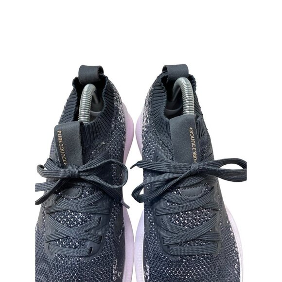 Adidas Womens Purebounce+ Running Shoes Gray Low Top Lace Up Mesh 9.5M - Picture 4 of 8